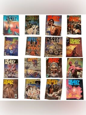 Heavy Metal Magazine Lot - Assorted 1978-1987